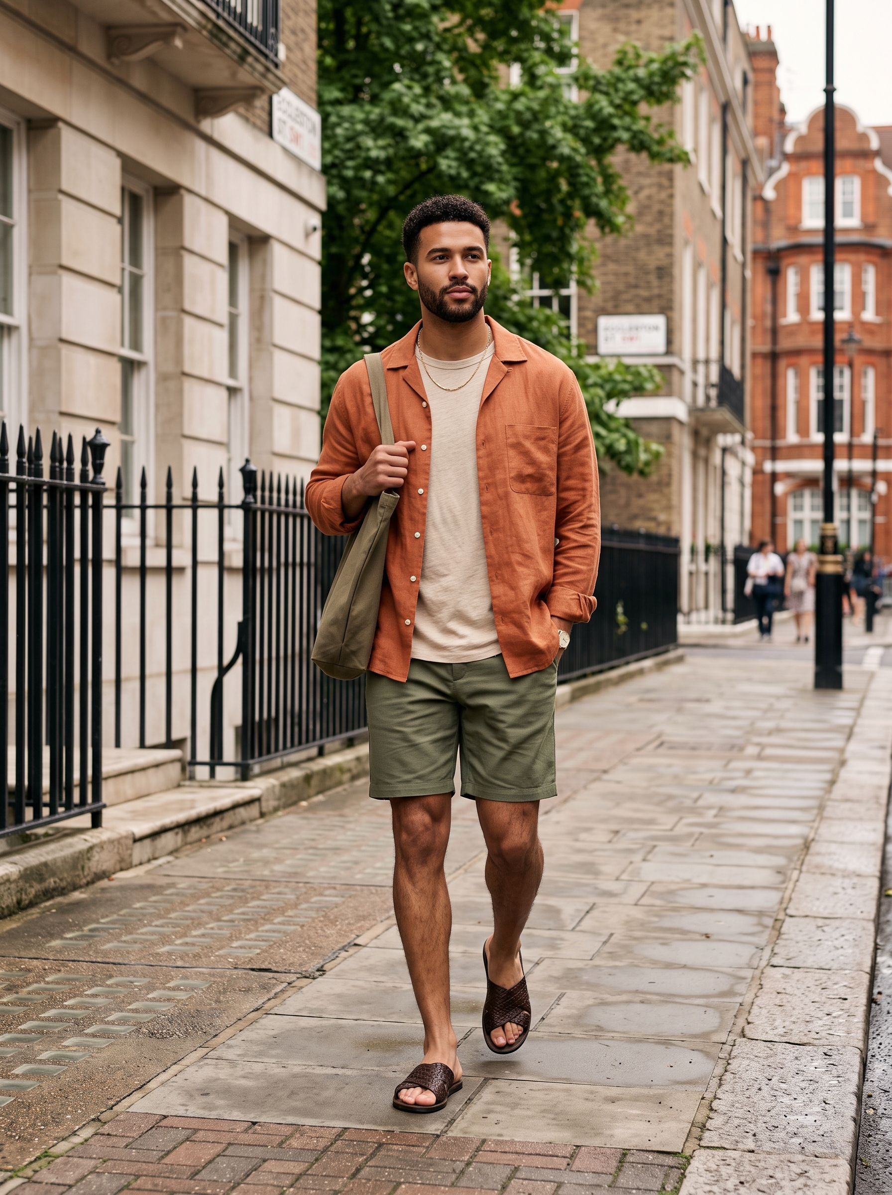 London, UK Menswear Streetwear Ensemble - August 2026