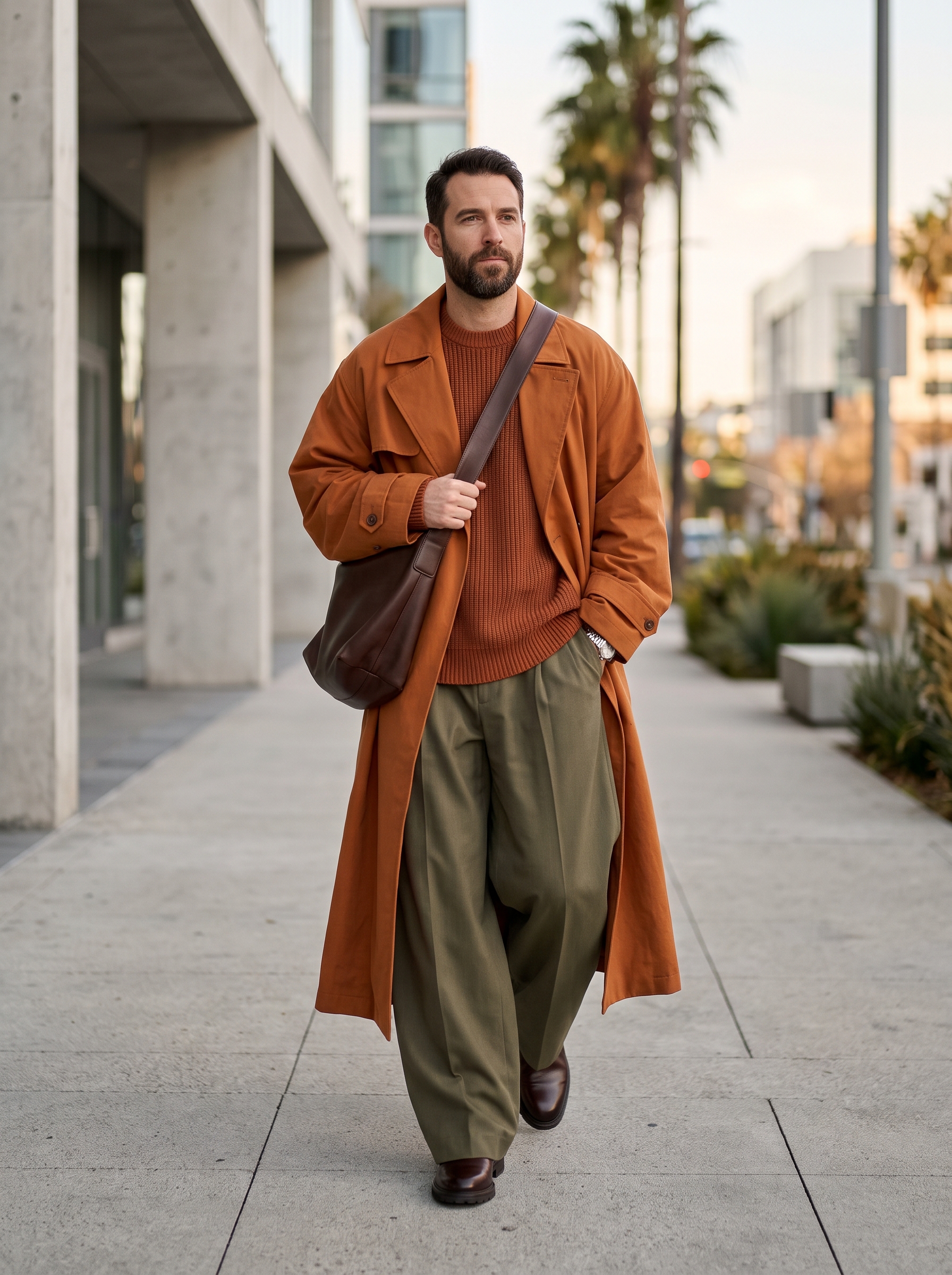 Los Angeles, USA Menswear Streetwear Ensemble