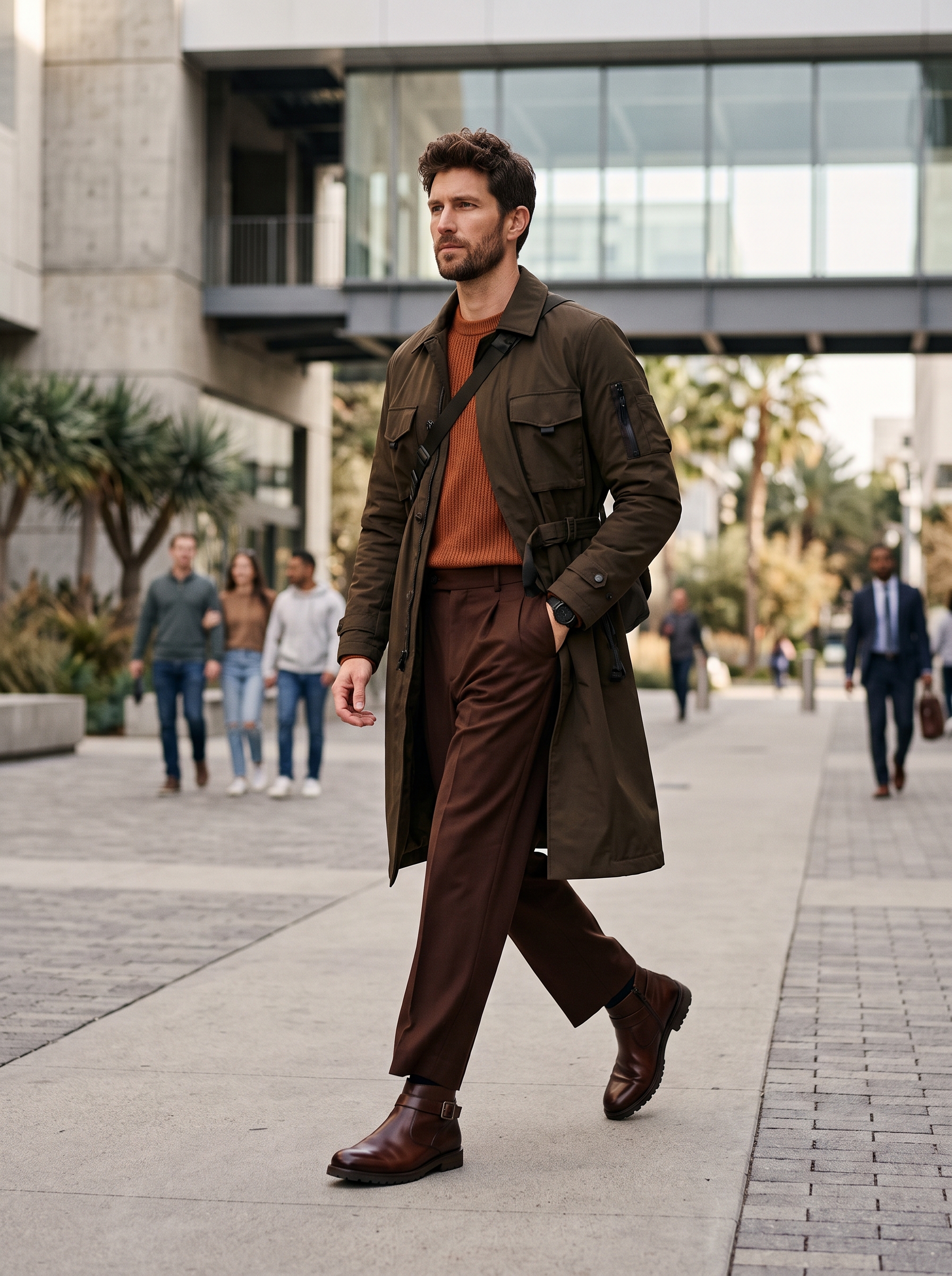 Los Angeles, USA Menswear Techwear Ensemble - August 2026
