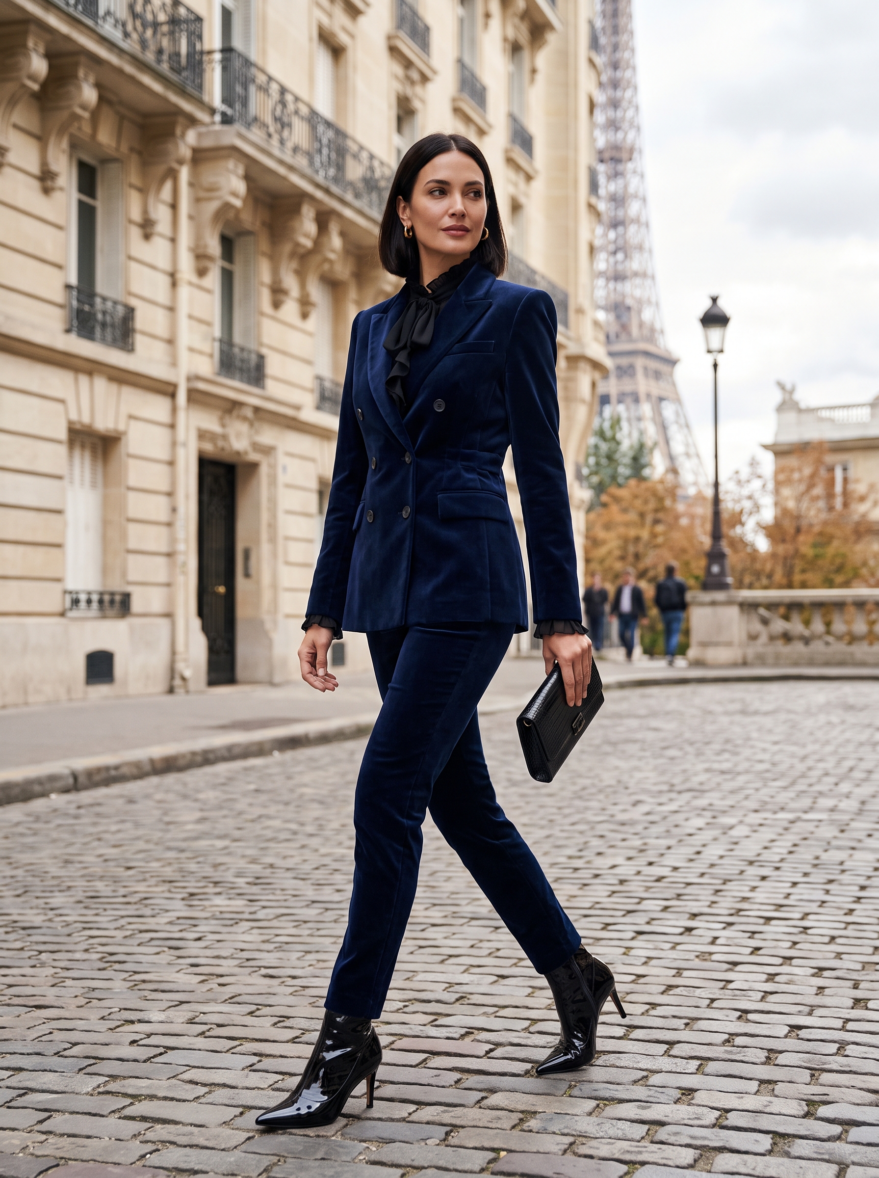 The Midnight Sapphire Symphony: Neo-Victorian Allure in Saint-Germain in Paris, France - August 2026