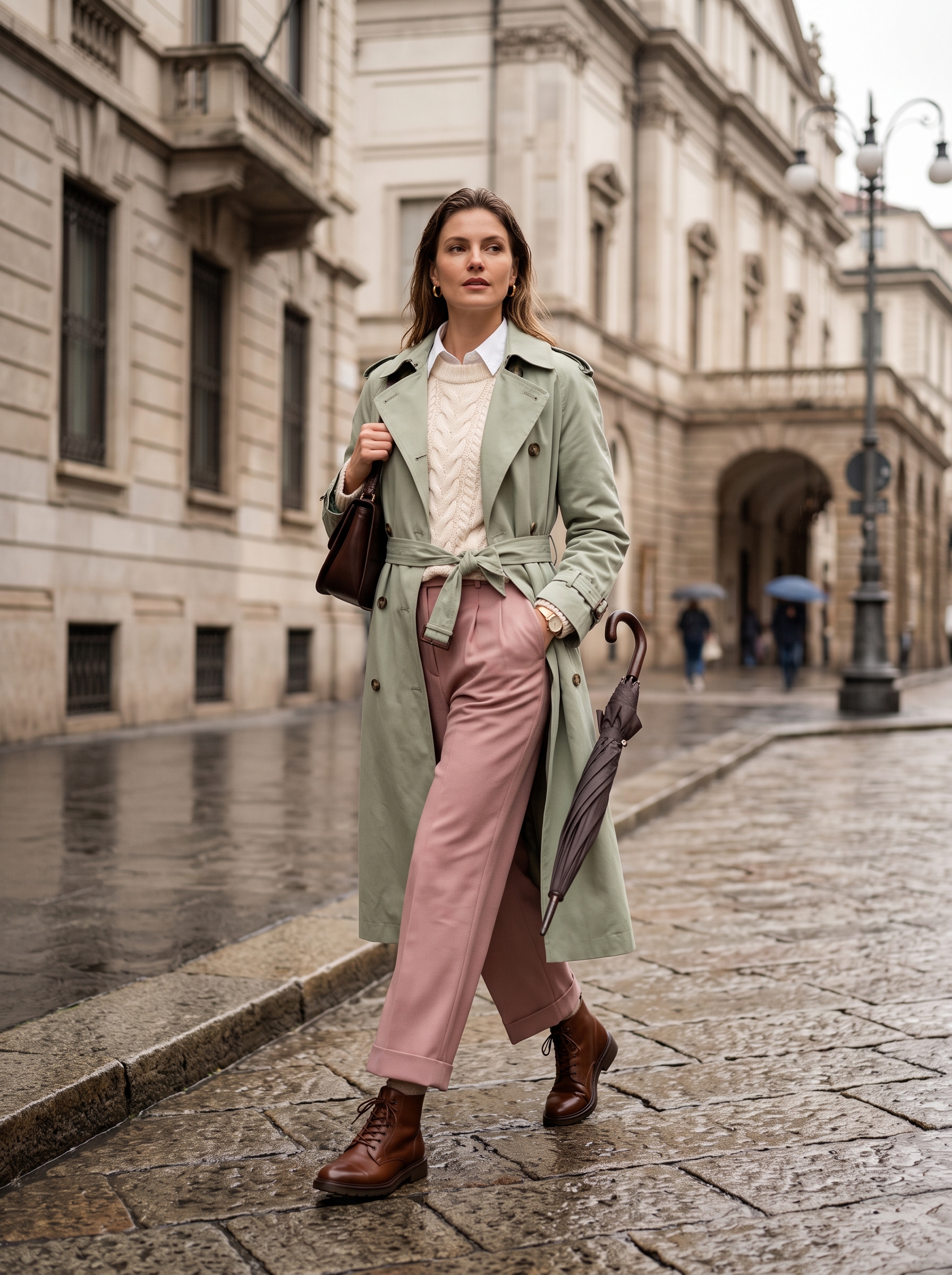 Milan, Italy Womenswear Preppy / Ivy League Ensemble